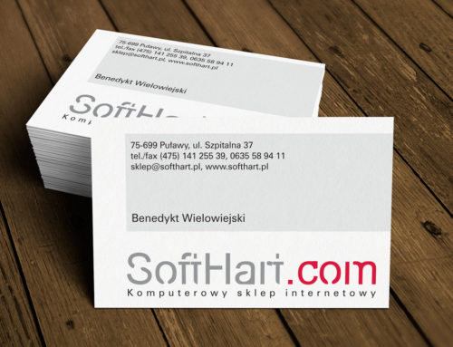 Wizytówki soft hart